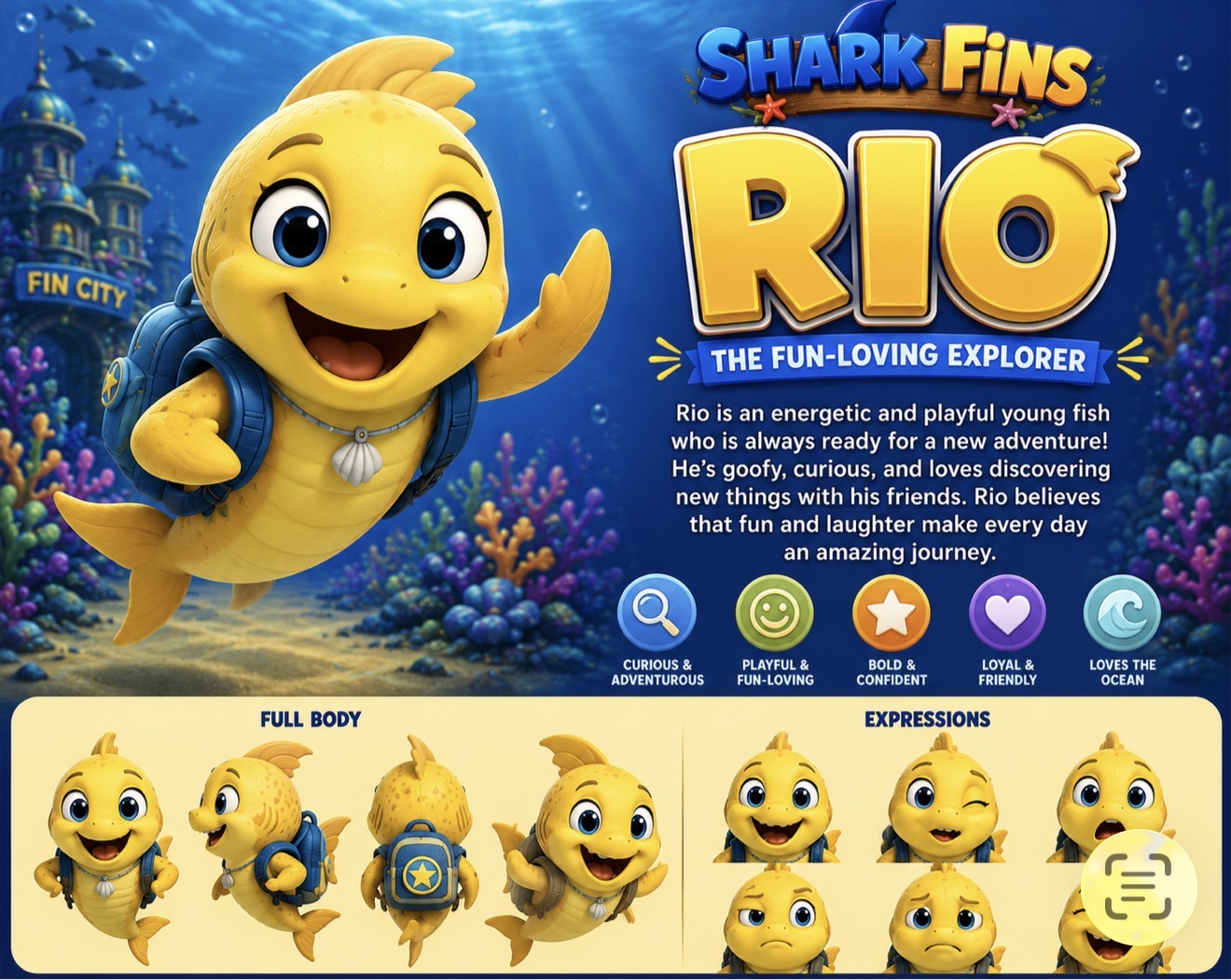 Rio, The Fun-Loving Explorer, character sheet